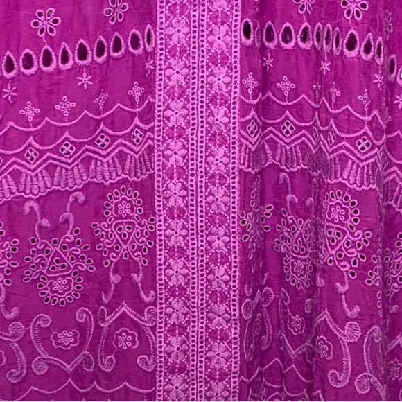 Johnny Was Fuchsia Tatiana Lace Blouse XL - Picture 7 of 8